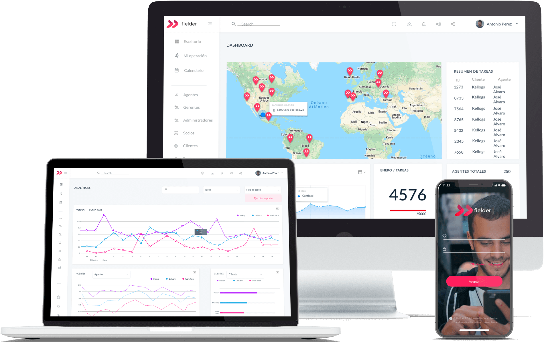 screenshot of Fielder Agent